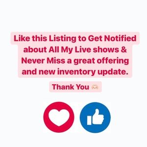 LIKE THIS LISTING TO GET NOTICED ABOUT MY LIVE SHOWS